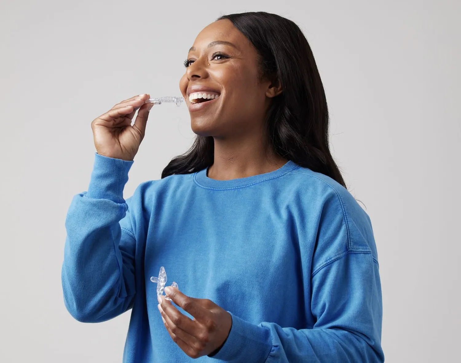 Patient with oral appliance